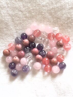 Soft Goddess Mix Gemstone Beads 50pc 6mm